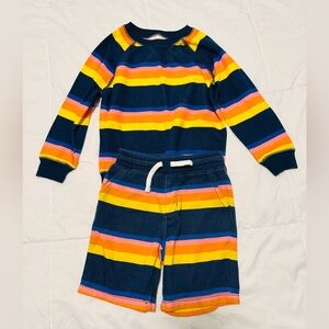 Colorful Striped Kids' Outfit